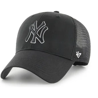 Petten gebogen zwart snapback Outline MVP Branson van New York Yankees MLB van 47 Brand