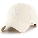 petten-gebogen-beige-snapback-mvp-natural-van-new-york-yankees-mlb-van-47-brand
