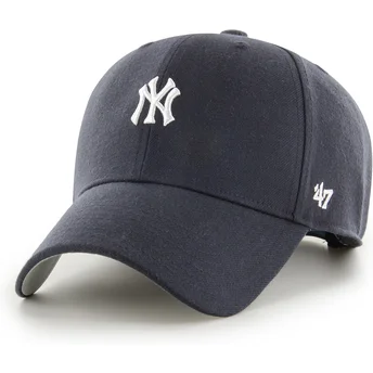 Petten gebogen marineblauw snapback MVP Base Runner van New York Yankees MLB van 47 Brand