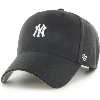 Petten gebogen zwart snapback MVP Base Runner van New York Yankees MLB van 47 Brand