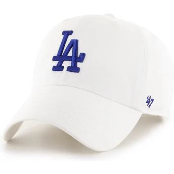 Petten gebogen wit verstelbaar Clean Up van Los Angeles Dodgers MLB van 47 Brand