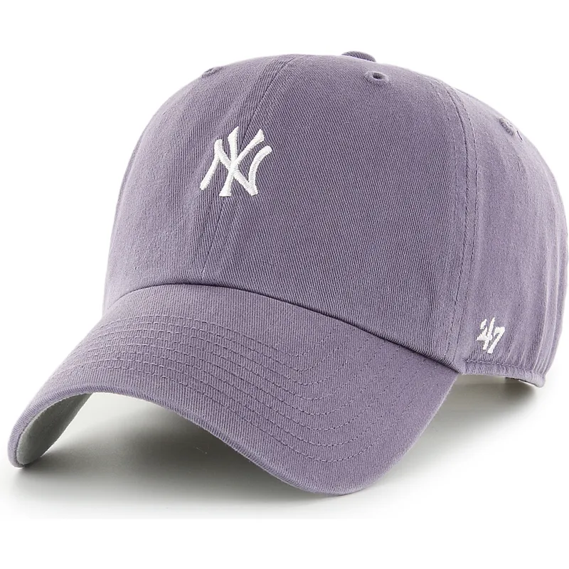 petten-gebogen-paars-verstelbaar-clean-up-base-runner-iris-van-new-york-yankees-mlb-van-47-brand