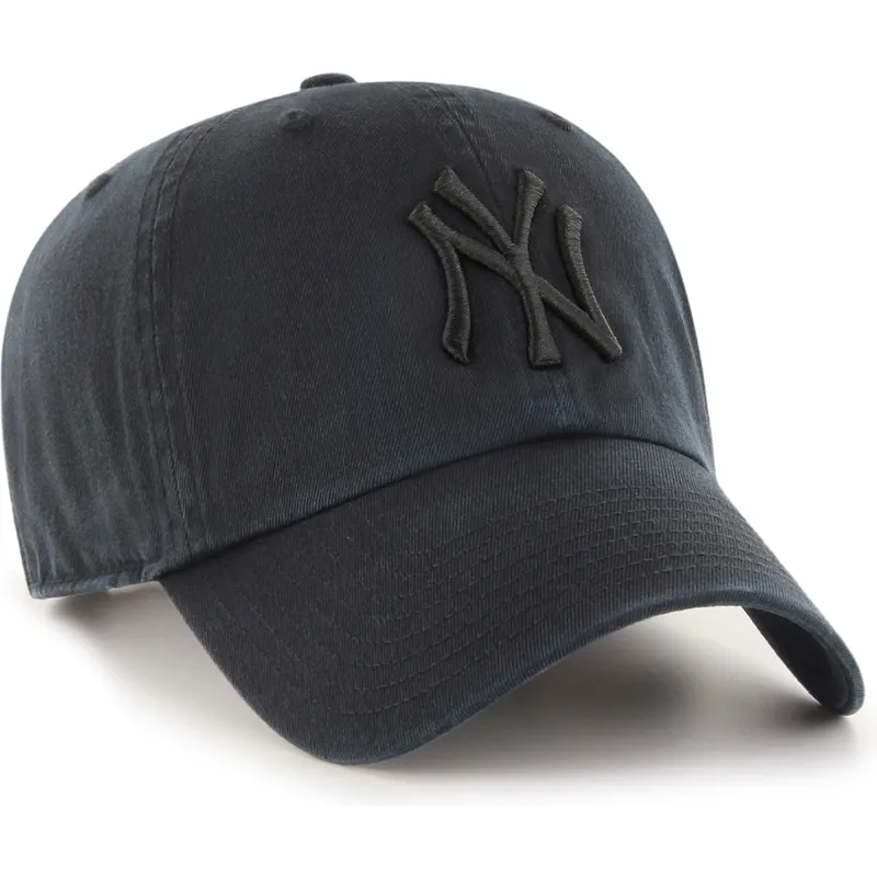 petten-gebogen-zwart-verstelbaar-clean-up-van-new-york-yankees-mlb-van-47-brand