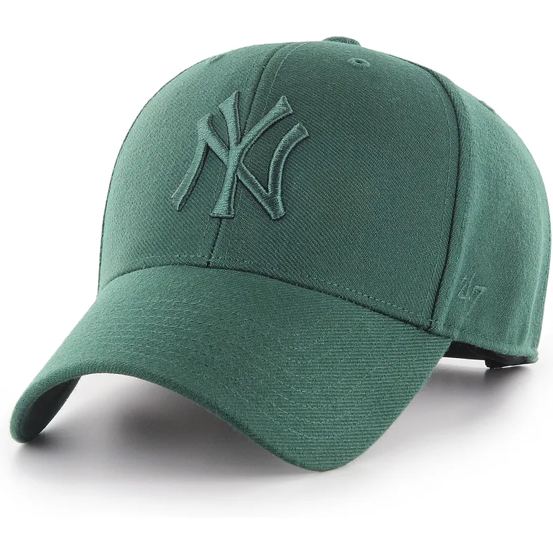 petten-gebogen-groen-snapback-mvp-van-new-york-yankees-mlb-van-47-brand