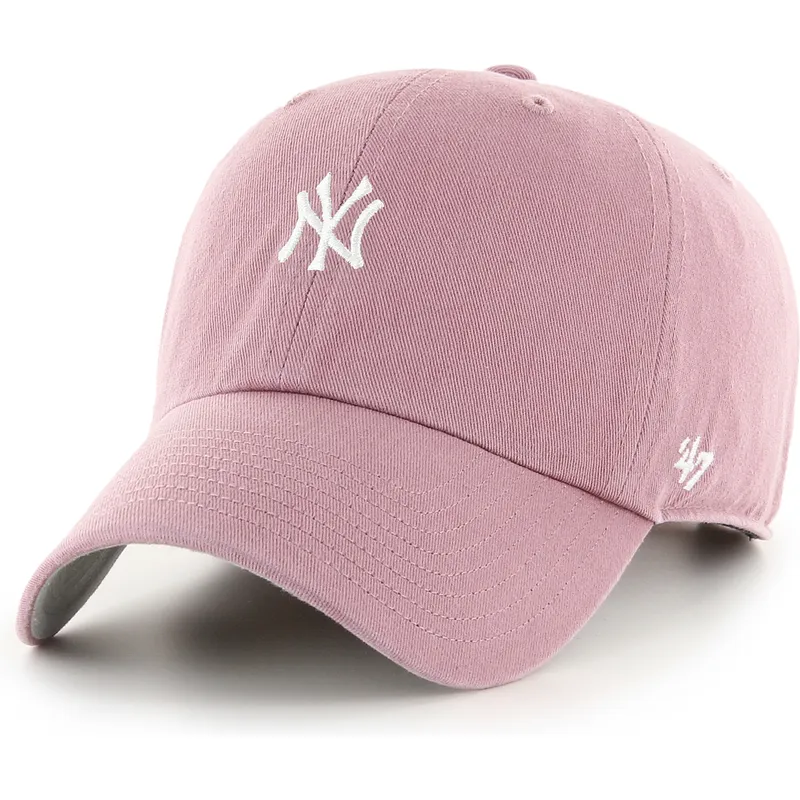 petten-gebogen-roze-verstelbaar-clean-up-base-runner-mini-van-new-york-yankees-mlb-van-47-brand