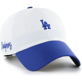 Petten gebogen wit verstelbaar Clean Up Vista Mini Two Tone van Los Angeles Dodgers MLB van 47 Brand