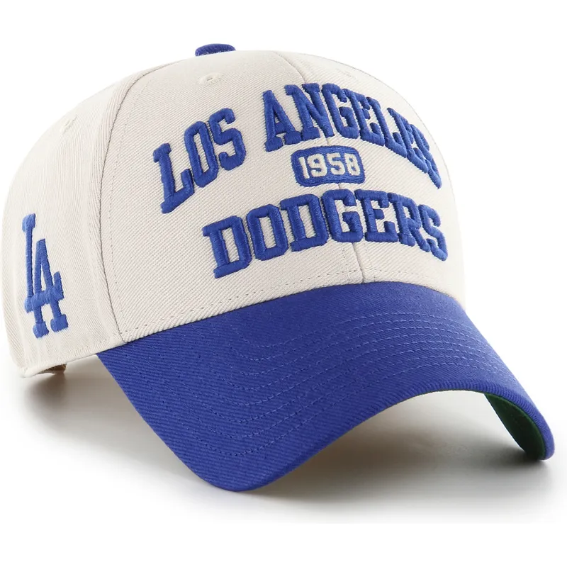 petten-gebogen-beige-verstelbaar-mvp-broke-line-van-los-angeles-dodgers-mlb-van-47-brand