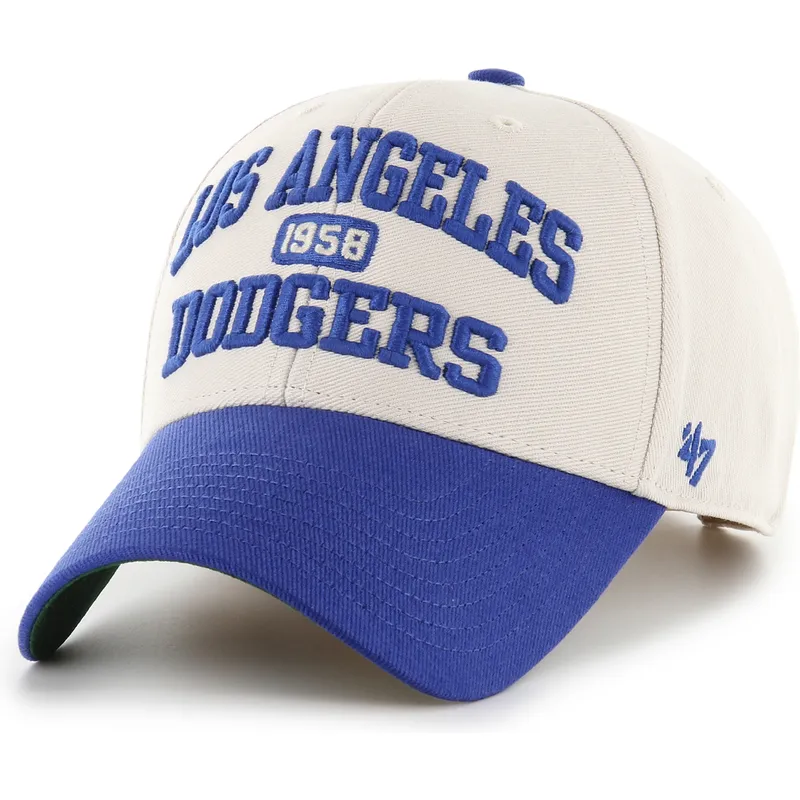 petten-gebogen-beige-verstelbaar-mvp-broke-line-van-los-angeles-dodgers-mlb-van-47-brand