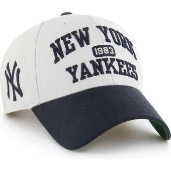 Petten gebogen beige verstelbaar MVP Broke Line van New York Yankees MLB van 47 Brand