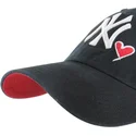 petten-gebogen-zwart-verstelbaar-clean-up-heart-icon-van-new-york-yankees-mlb-van-47-brand