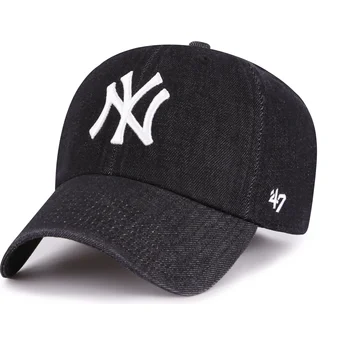 Petten gebogen zwart verstelbaar Clean Up Lennon van New York Yankees MLB van 47 Brand