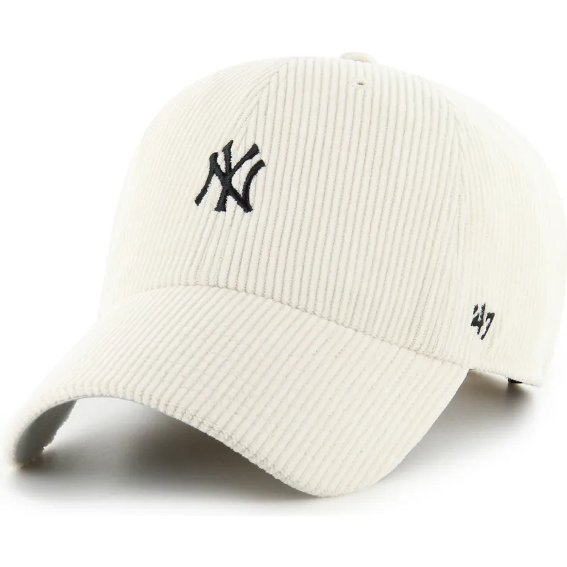 petten-gebogen-beige-verstelbaar-clean-up-cord-base-runner-van-new-york-yankees-mlb-van-47-brand