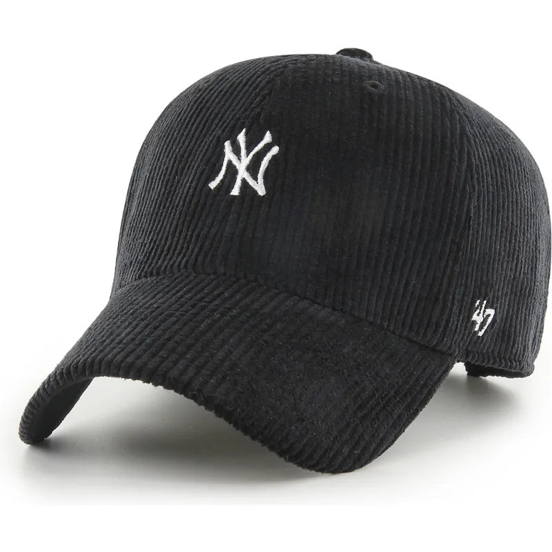 petten-gebogen-zwart-verstelbaar-clean-up-cord-base-runner-van-new-york-yankees-mlb-van-47-brand petten-gebogen-zwart-verstelbaar-clean-up-cord-base-runner-van-new-york-yankees-mlb-van-47-brand