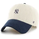 petten-gebogen-beige-verstelbaar-clean-up-cord-base-runner-two-tone-van-new-york-yankees-mlb-van-47-brand