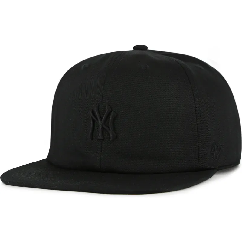 petten-plat-zwart-snapback-captain-rl-contemporary-van-new-york-yankees-mlb-van-47-brand