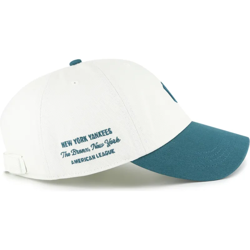 petten-gebogen-beige-verstelbaar-clean-up-contemporary-two-tone-van-new-york-yankees-mlb-van-47-brand