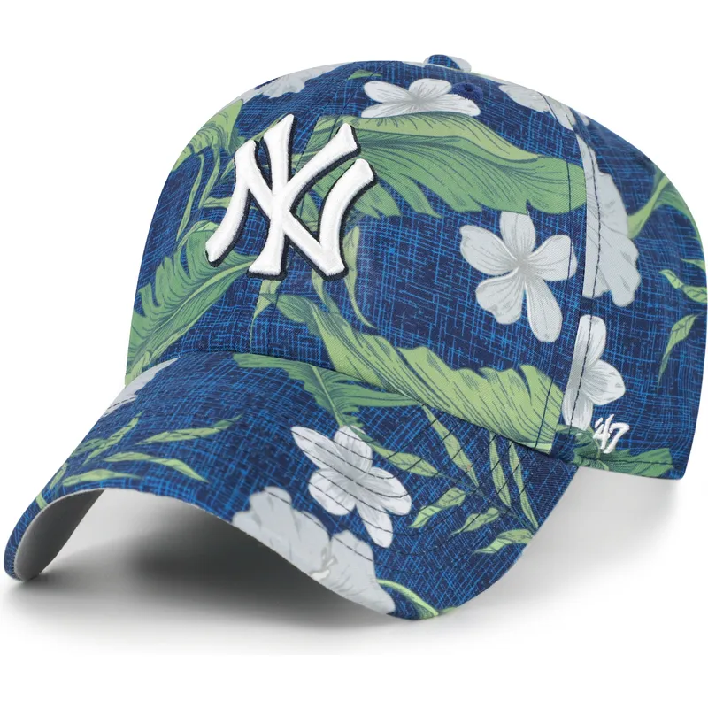 petten-gebogen-marineblauw-verstelbaar-clean-up-beach-side-van-new-york-yankees-mlb-van-47-brand