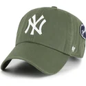 petten-gebogen-groen-verstelbaar-clean-up-badges-van-new-york-yankees-mlb-van-47-brand