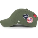 petten-gebogen-groen-verstelbaar-clean-up-badges-van-new-york-yankees-mlb-van-47-brand