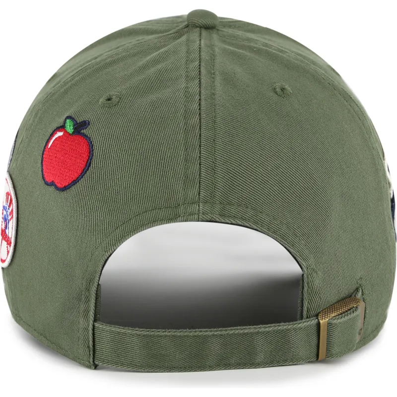 petten-gebogen-groen-verstelbaar-clean-up-badges-van-new-york-yankees-mlb-van-47-brand