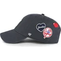 petten-gebogen-marineblauw-verstelbaar-clean-up-badges-vintage-van-new-york-yankees-mlb-van-47-brand