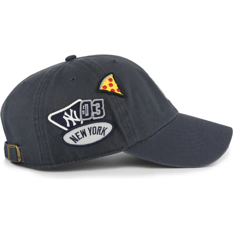 petten-gebogen-marineblauw-verstelbaar-clean-up-badges-vintage-van-new-york-yankees-mlb-van-47-brand
