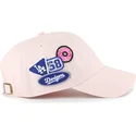petten-gebogen-roze-verstelbaar-clean-up-badges-van-los-angeles-dodgers-mlb-van-47-brand