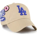 petten-gebogen-khaki-verstelbaar-clean-up-badges-van-los-angeles-dodgers-mlb-van-47-brand