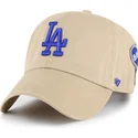 petten-gebogen-khaki-verstelbaar-clean-up-badges-van-los-angeles-dodgers-mlb-van-47-brand