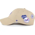 petten-gebogen-khaki-verstelbaar-clean-up-badges-van-los-angeles-dodgers-mlb-van-47-brand