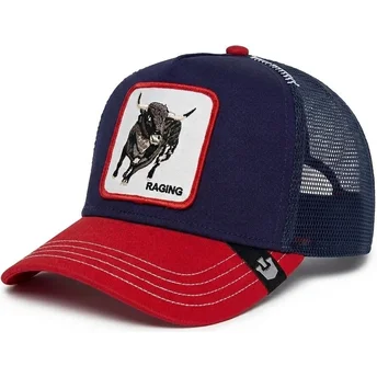 Petten gebogen marineblauw snapback Raging Bull Fab Farm The Farm van Goorin Bros.