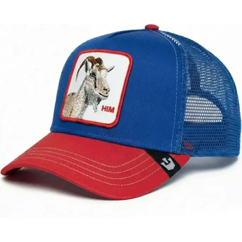 Petten gebogen blauw snapback Him Goat Fab Farm The Farm van Goorin Bros.