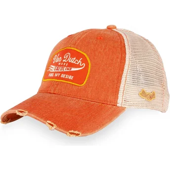 Petten gebogen bruin snapback MAC11 van Von Dutch