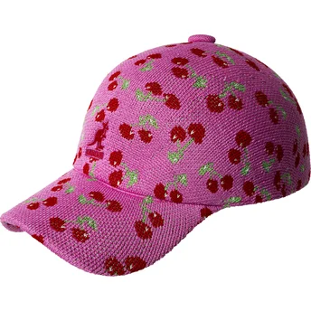 Petten gebogen roze verstelbaar Cherry Spacecap van Kangol