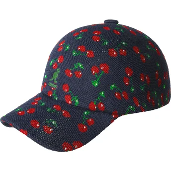 Petten gebogen marineblauw verstelbaar Cherry Spacecap van Kangol
