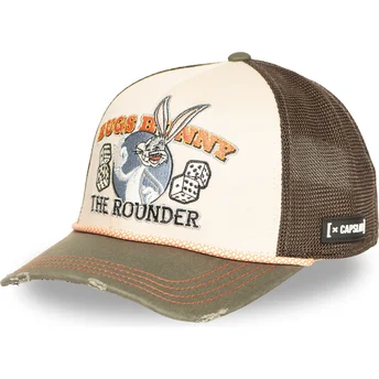 Petten gebogen bruin snapback LOO13 PCSMBUB Bugs Bunny Looney Tunes van Capslab