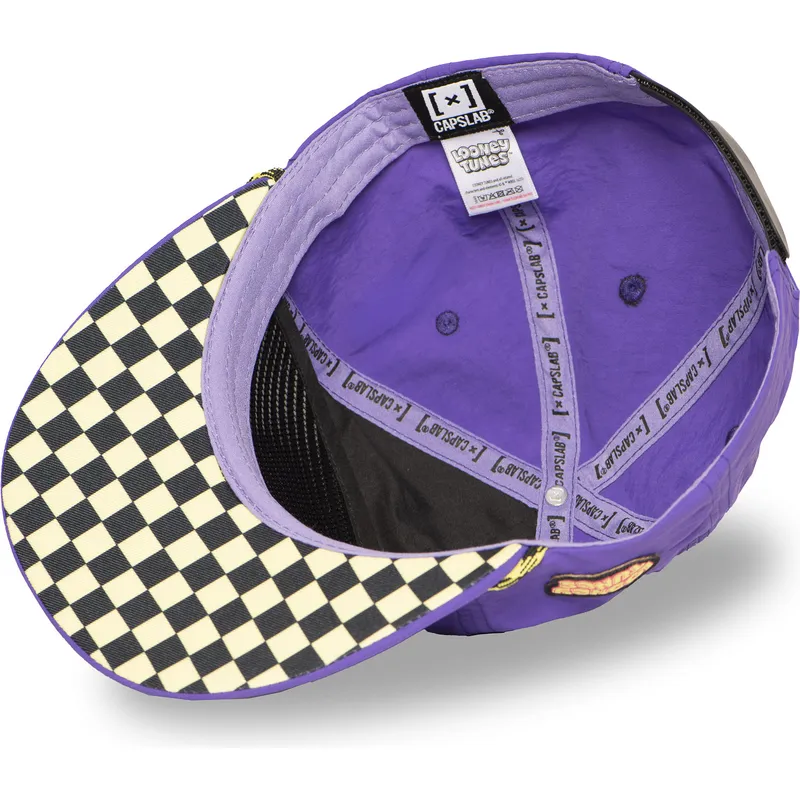 petten-plat-paars-snapback-loo13-dtcb-coyote-looney-tunes-van-capslab