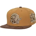 petten-plat-bruin-verstelbaar-coffee-strapback-van-toronto-raptors-nba-van-mitchell-ness