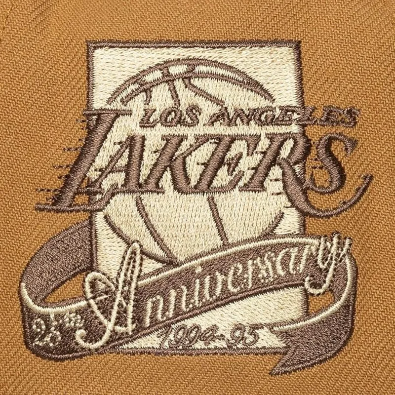 petten-plat-bruin-verstelbaar-coffee-strapback-van-los-angeles-lakers-nba-van-mitchell-ness