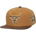 petten-plat-bruin-verstelbaar-coffee-strapback-van-chicago-bulls-nba-van-mitchell-ness