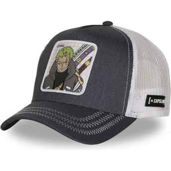 Petten gebogen grijs snapback OP7 ZORB Roronoa Zoro One Piece van Capslab
