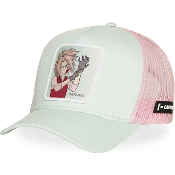 Petten gebogen groen snapback rosa NS6 SAKB Sakura Haruno Naruto van Capslab
