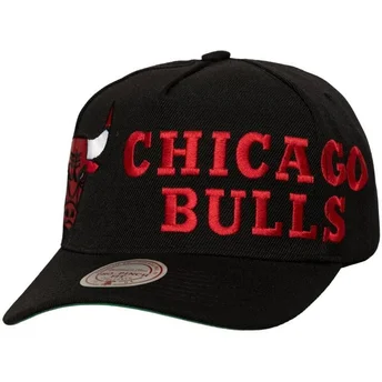Petten gebogen zwart snapback Busted Pro van Chicago Bulls NBA van Mitchell & Ness