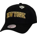 petten-gebogen-zwart-snapback-pinned-gold-pro-van-new-york-knicks-nba-van-mitchell-ness