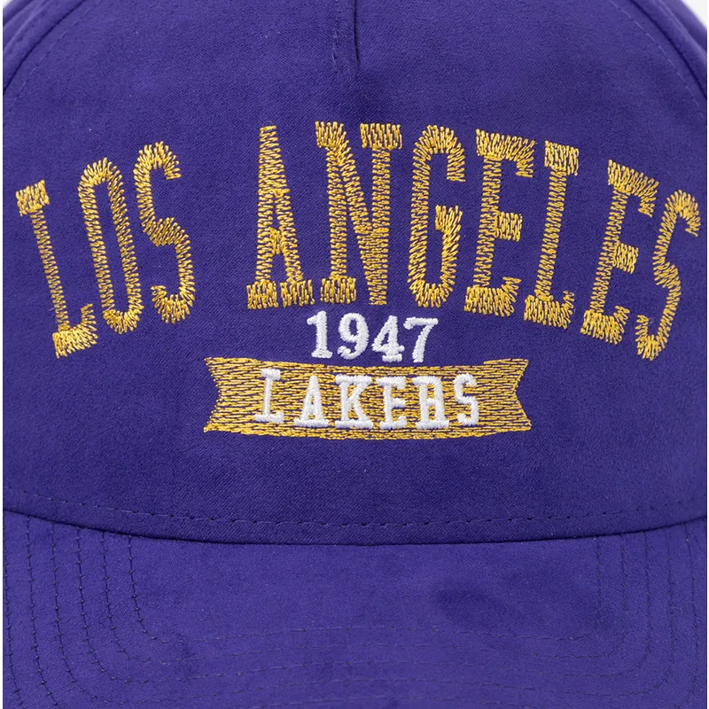 petten-gebogen-paars-snapback-shady-suede-pro-van-los-angeles-lakers-nba-van-mitchell-ness
