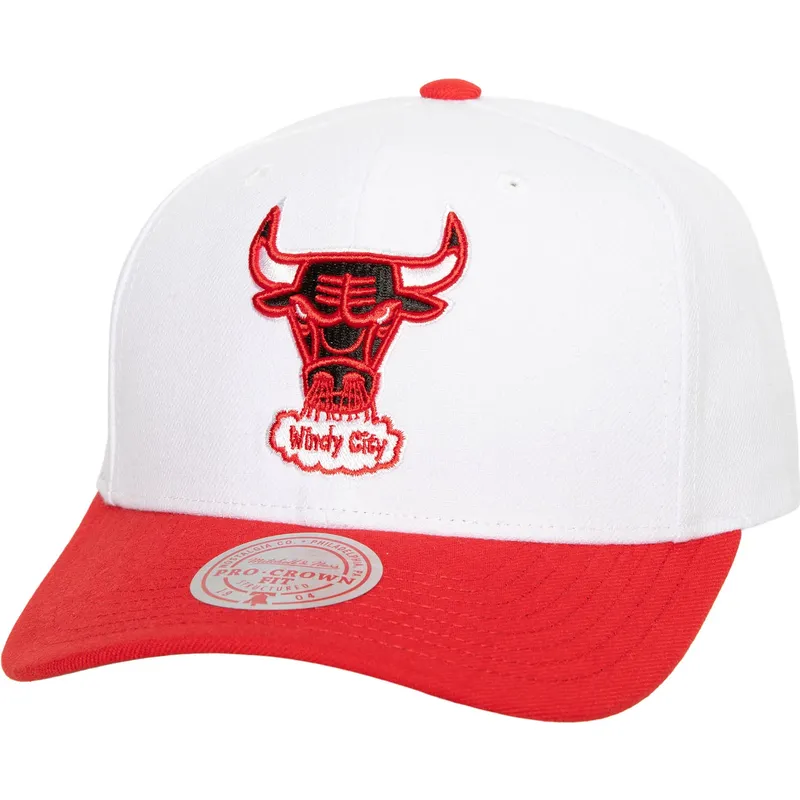 petten-gebogen-rood-snapback-team-2-tone-20-pro-van-chicago-bulls-nba-van-mitchell-ness