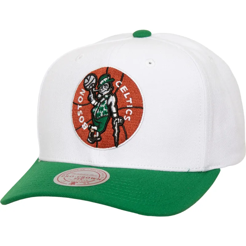 petten-gebogen-groen-snapback-team-2-tone-20-pro-van-boston-celtics-nba-van-mitchell-ness
