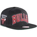 petten-plat-zwart-snapback-triple-play-van-chicago-bulls-nba-van-mitchell-ness