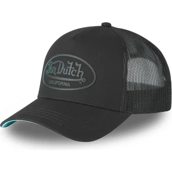 Petten gebogen zwart snapback LOG19 van Von Dutch