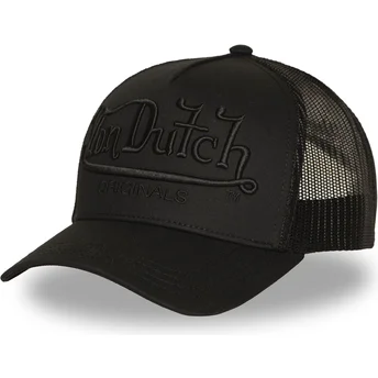 Petten gebogen zwart snapback EMB03 van Von Dutch